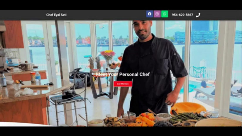 Eyal Private Chef & Catering Services: Website Design & Development